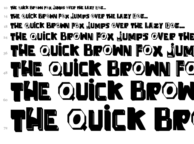 Anti Folk font waterfall
